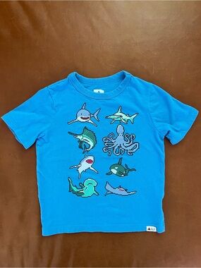 GAP Kids Sea Animals Organic Cotton Tee, 4T